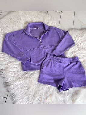 Danskin Girls Deep Lavender Two Piece Set